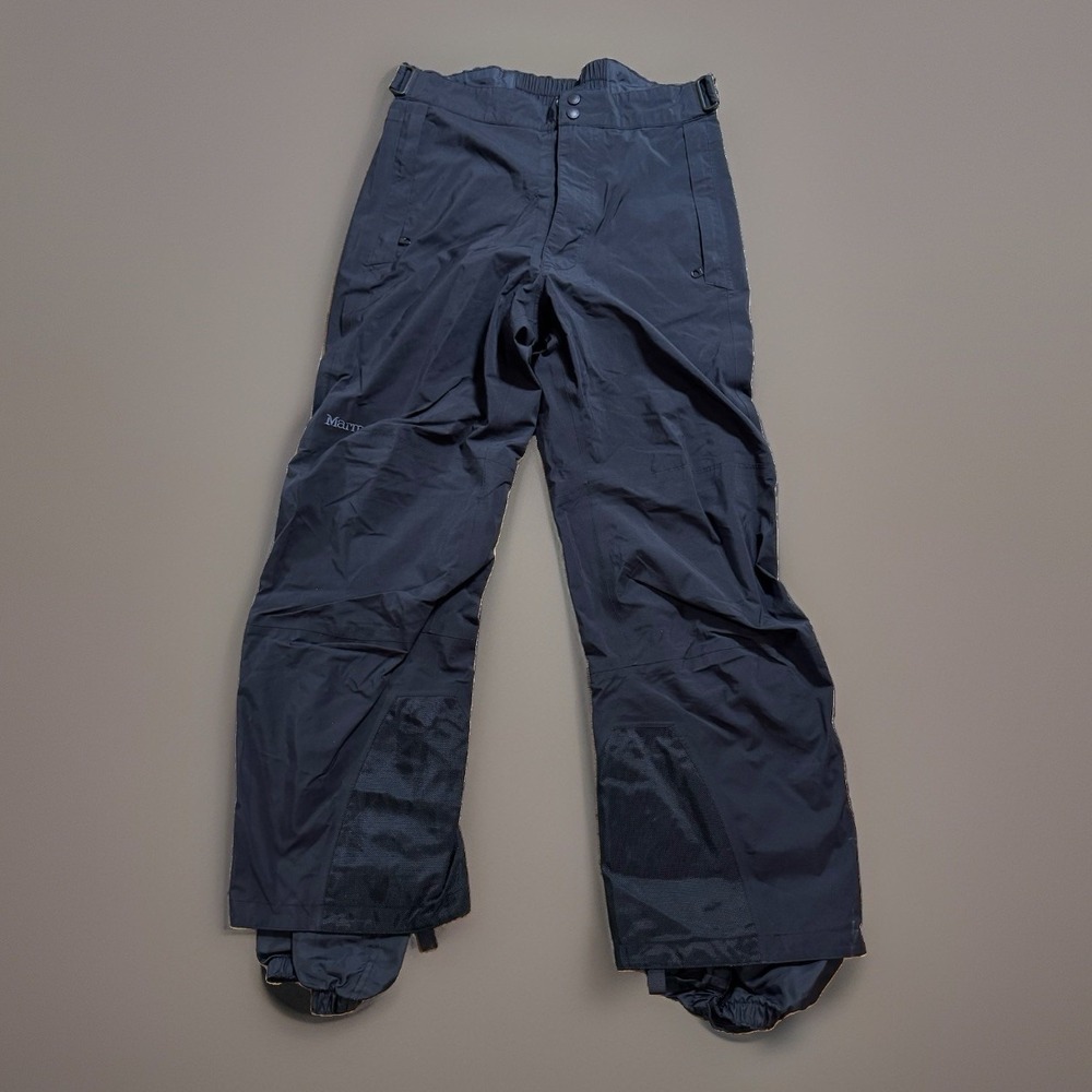 Marmot Gore-Tex Ski Snow Pants Mens M Black Waterproof Alpine Shell R 7110-2